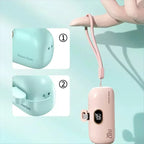 30000Mah Mini Caplsule Power Bank High Capacity Charger Mini Power Supply Digital Display Fast Charge for Type-C Iphone