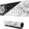 Black and White Cherry Blossom Gaming Mouse Pad 900X400 XL Extended Large Mouse Mat Desk Pad Non Slip Rubber Mousepad Gamer