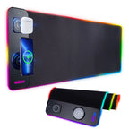 Wireless Charging RGB Luminous Mouse Pad Charger Phone Gaming Mousepad Desktop PC Laptop Computer Plate Mouse Mat Desktop Pad