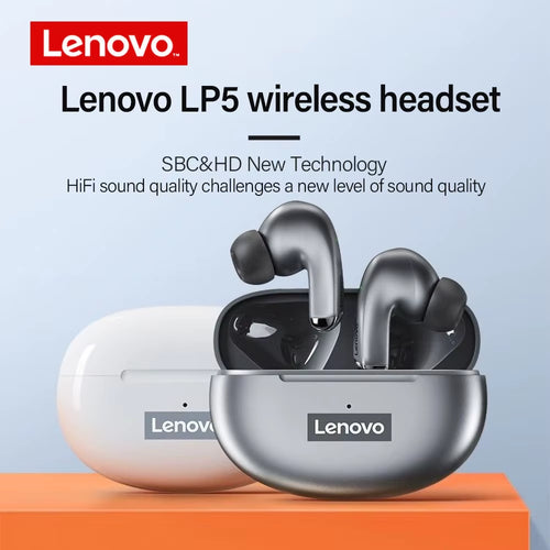 100% Original  LP5 Wireless Bluetooth Earbuds Hifi Music Earphone with Mic Headphones Sports Waterproof Headset 2021New